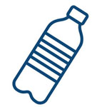 line drawing of a plastic bottle