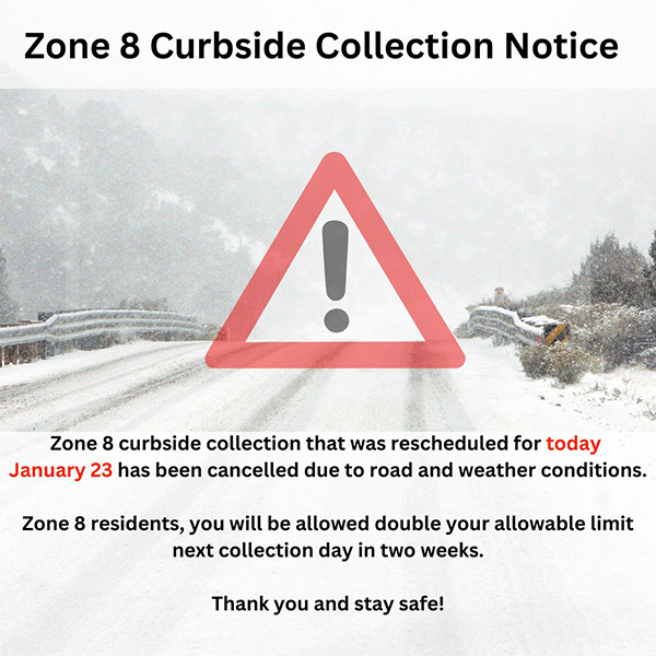 Zone 8 Collection Notice